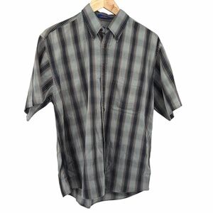 Pendleton Men's Short Sleeve Button-Down Casual Shirt Front Pocket Size Large